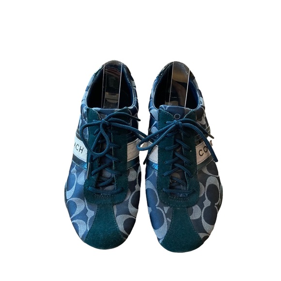 Coach Shoes - Women’s Coach Size 6.5 Blue Jayme Logo Sneakers